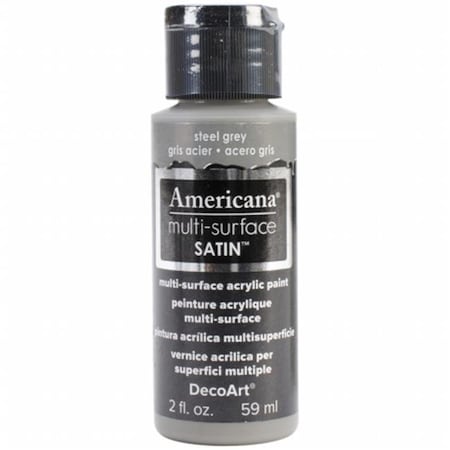 Deco Art Deco Art DA5-30-38 Americana Multi-Surface Satin Acrylic Paint 2oz-Steel Grey DA5-30-38
